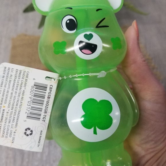 Care Bears Lucky Bear 10oz Bottle With Straw - Picture 6 of 9